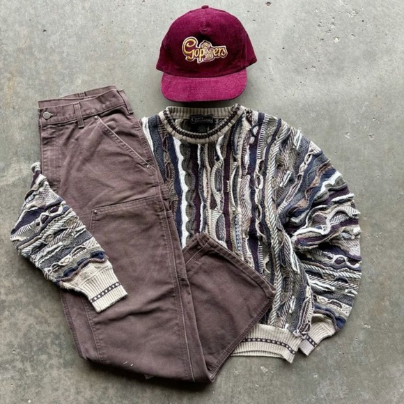 SUPERIOR Brown V-Neck Sweater with Ribbed Trim - Picture 13 of 14